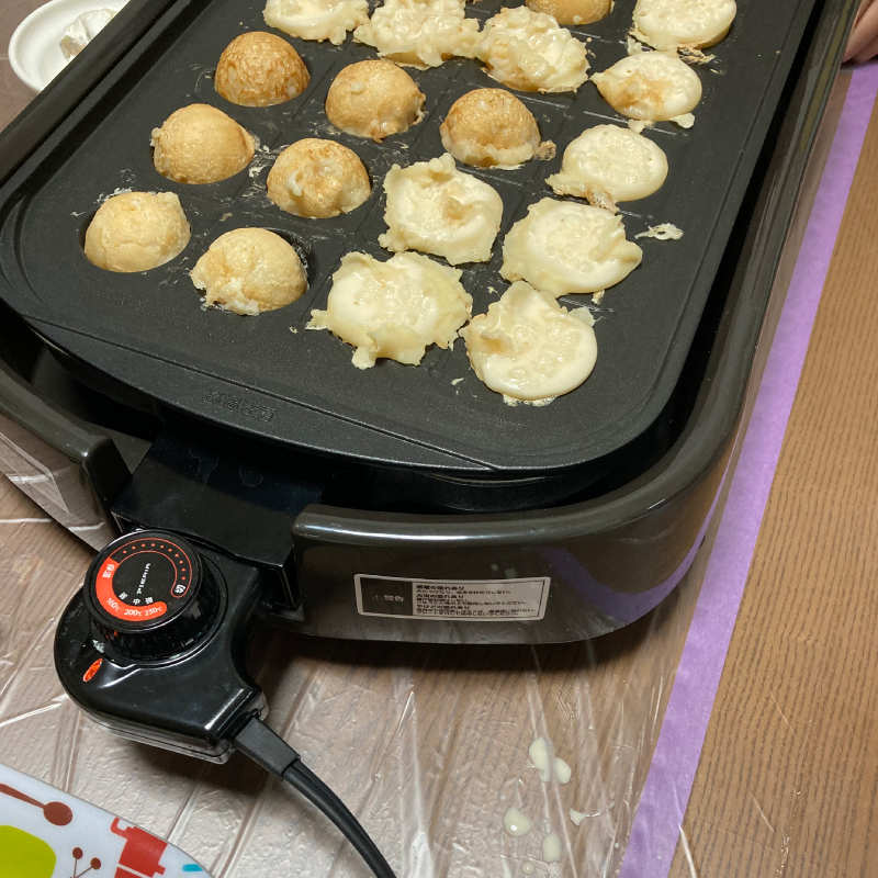 さぁ、たこ焼きパーティー開始