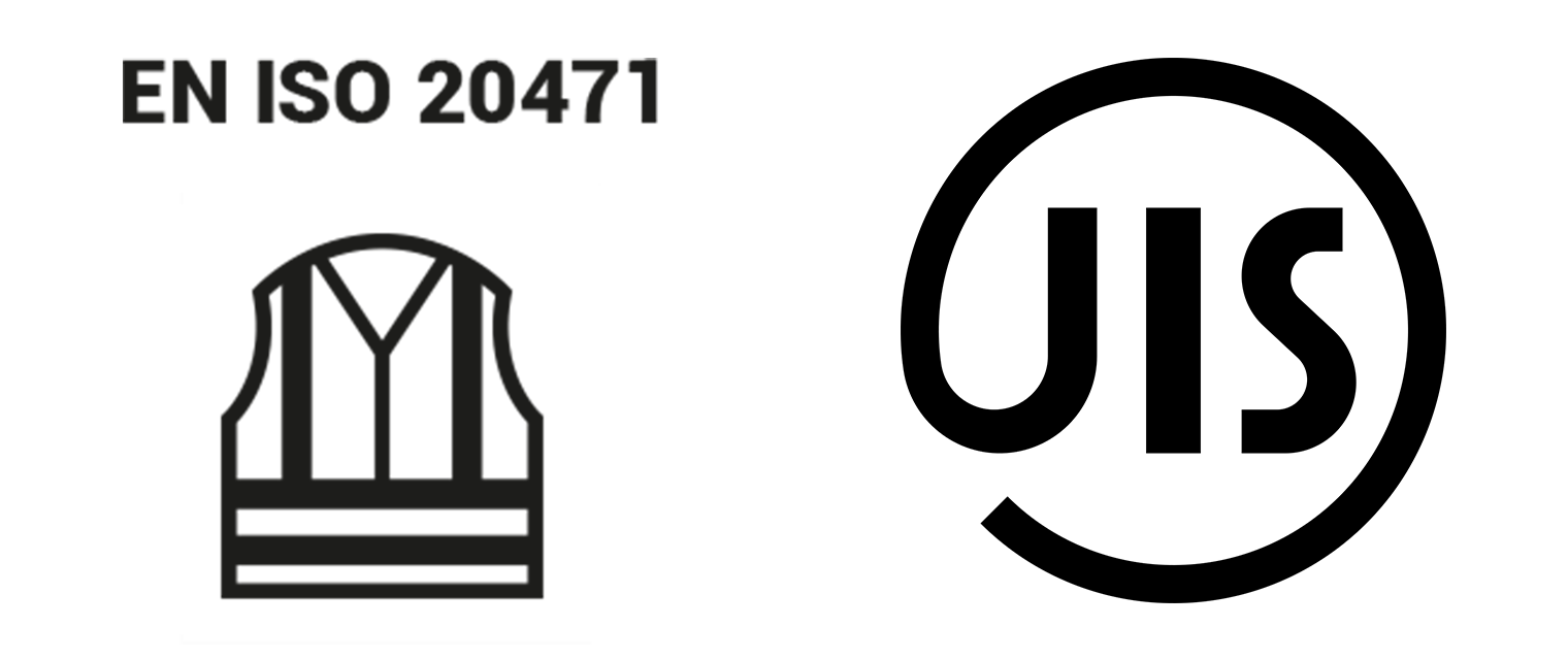 ISO規格（EN　ISO 20471）や日本のJIS規格(JIS-T8127)