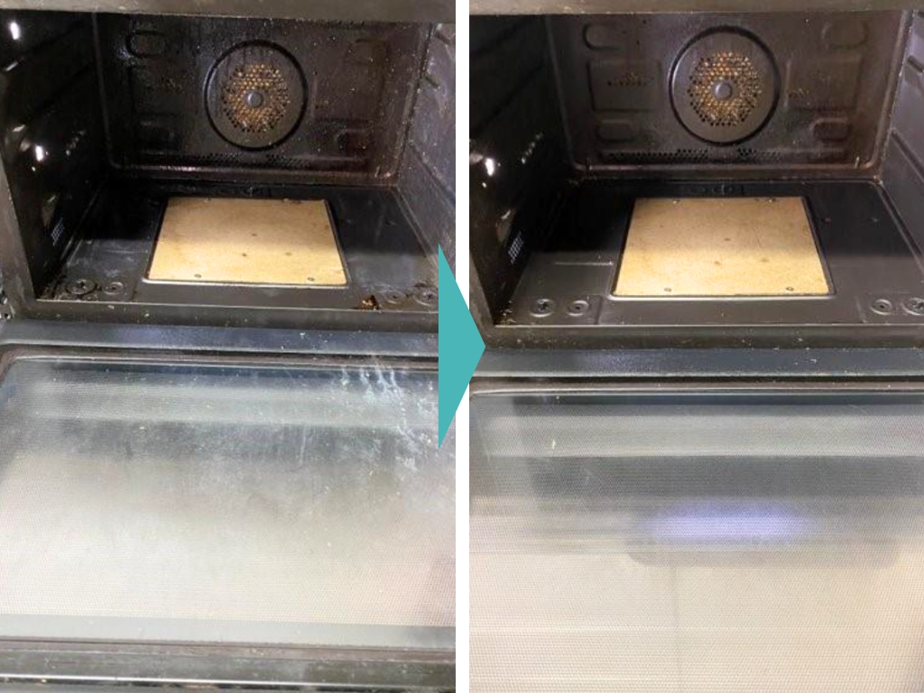 電子レンジ内ビフォーアフター