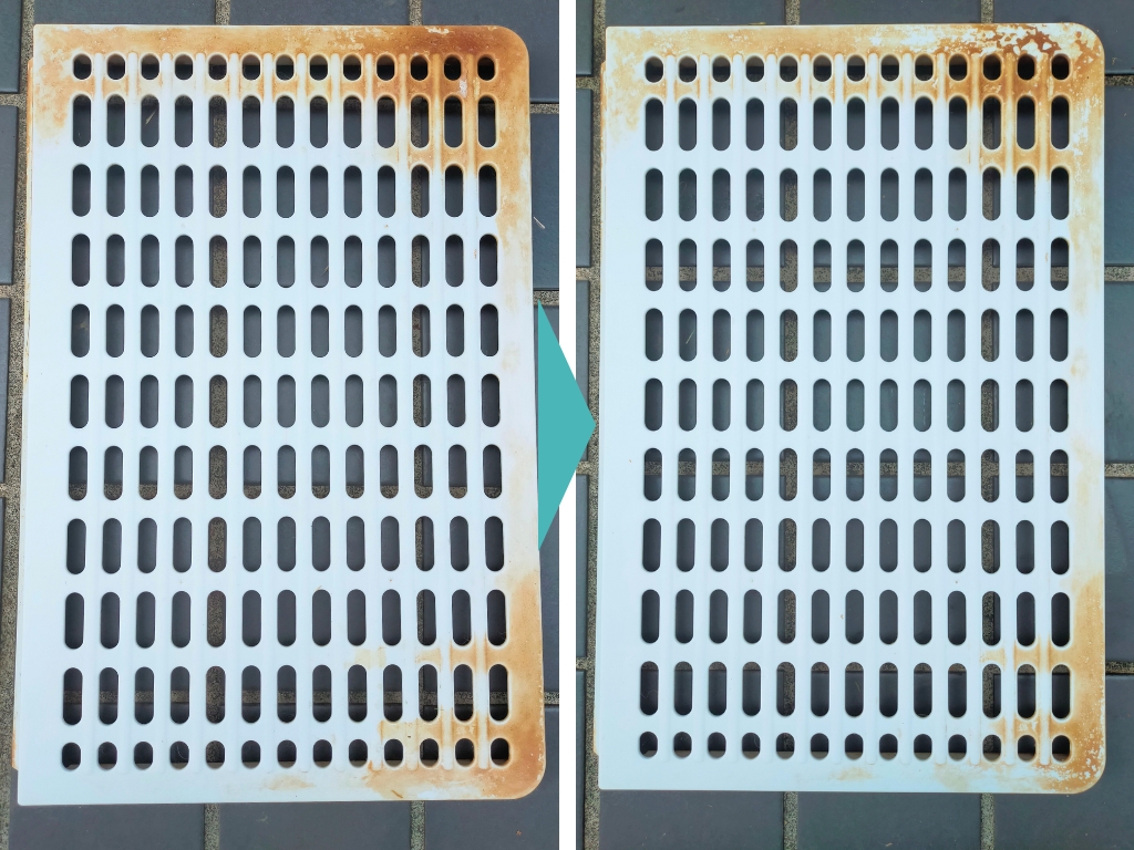 ペットの尿石ビフォーアフター